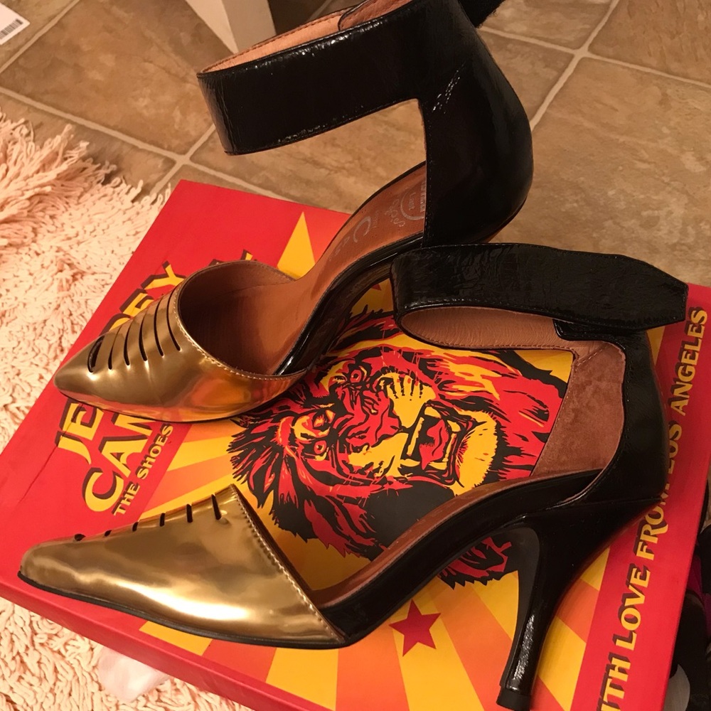 Jeffrey Campbell Rummy ankle strap heels